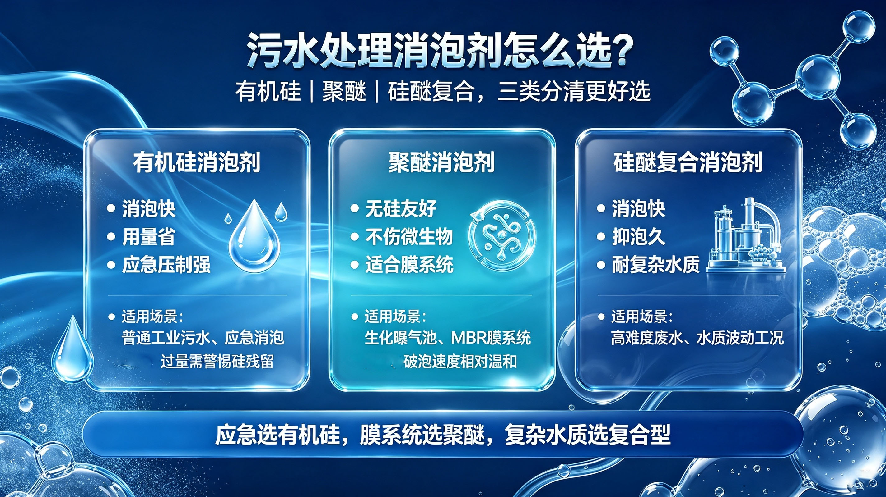 污水處理消泡劑選擇指南