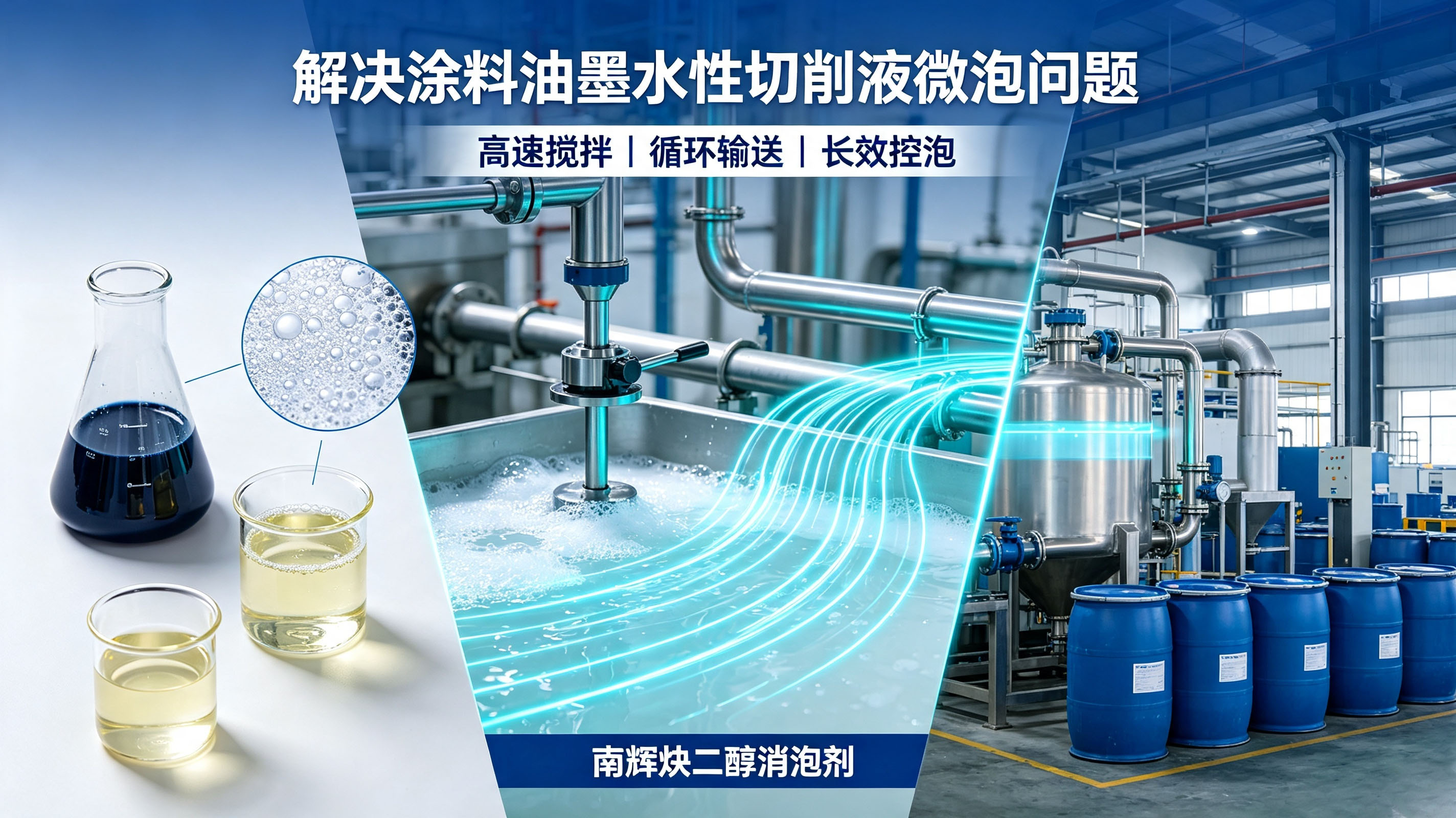 精細化工水性物料控泡材料應用場(chǎng)景